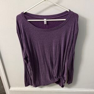 Chic Purple Long Sleeve Women's Top